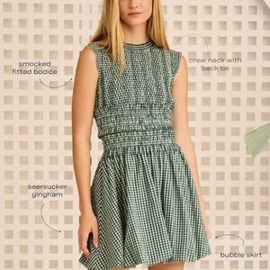 Hunter Bell - Anita Bubble Skirt Mini Dress - L - NWT